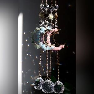 crystal suncatcher, window decor, bedroom decor